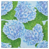 Blaues Hydrangea-Wasserfarbenmuster Stoff (Muster)