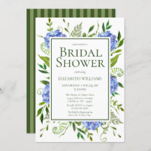 Blaues Hydrangeas-Brautparty