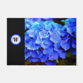 Blaues Hydrangeas Personalisiert Door Mat Fußmatte (Vorderseite)