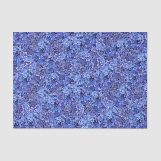 Blaues HydrangeaSeidenpapier Seidenpapier (Vorderseite)