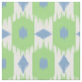 Blaues Ikat-Diamanten-Muster Stoff (Nahaufnahme)