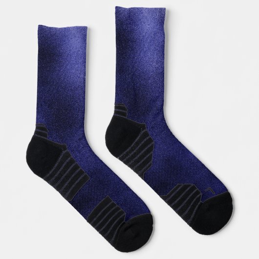 Blaues Imitat-Fussdesign Socken (Rechts)