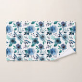 Blaues Indigofarbenmuster Badhandtuch Set (Handtuch)