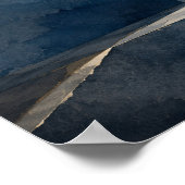 Blaues Intervall — Aurema (Landschaft) Poster (Ecke)