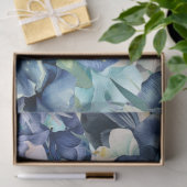 Blaues Iris Aquarellmuster Seidenpapier (Geschenk)