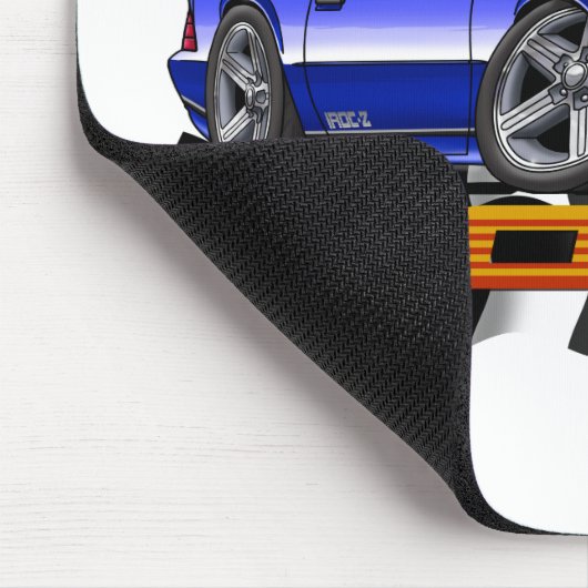 Blaues IROC Z Mousepad (Ecke)