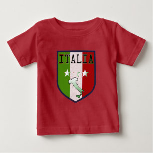 Blaues Italien-Wappen-Baby-Shirt Baby T-shirt