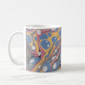 Blaues italienisches Marmormuster Kaffeetasse (Links)