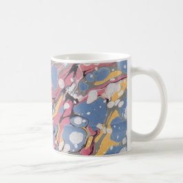 Blaues italienisches Marmormuster Kaffeetasse
