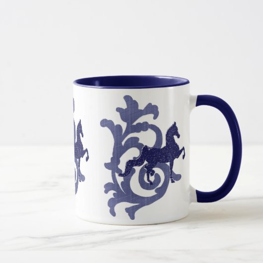 Blaues J. Mug Tasse (Rechts)