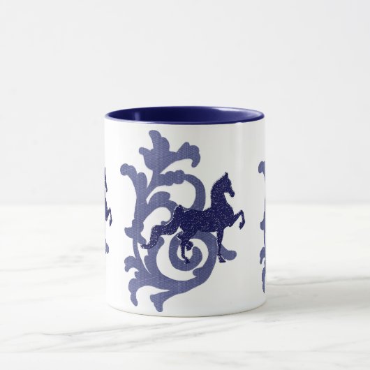 Blaues J. Mug Tasse (Zentrum)