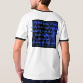 Blaues Jaguar mit Machiavelli-Zitat T-Shirt (Schwarz voll)