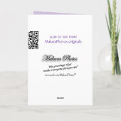 Blaues Jay auf Lavendel fertigen jede mögliche Karte (Rückseite)