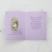 Blaues Jay auf Lavendel fertigen jede mögliche Karte (Innenseite)