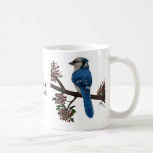 Blaues Jay fertigen besonders an Kaffeetasse