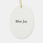 Blaues Jay, John Audubon Keramik Ornament (Hinten)