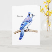 Blaues Jay Karte (Gelbe Blume)
