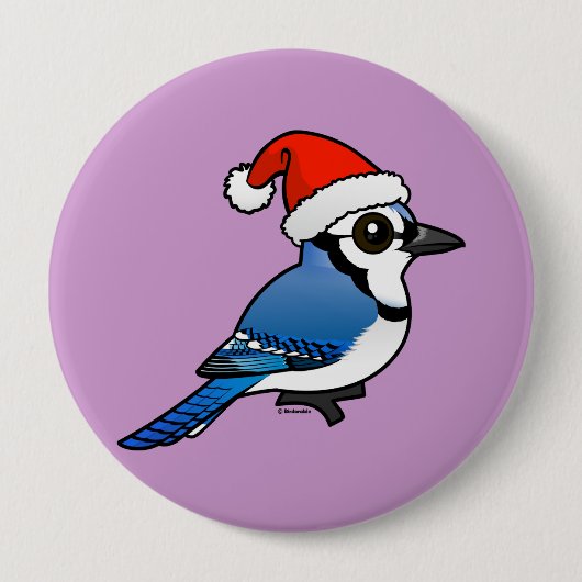 Blaues Jay Sankt Button (Vorderseite)