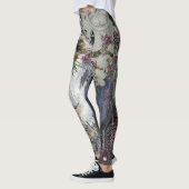 Blaues Jay Serenades Frühling Leggings (Links)