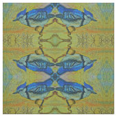 Blaues Jay Stoff (Muster)