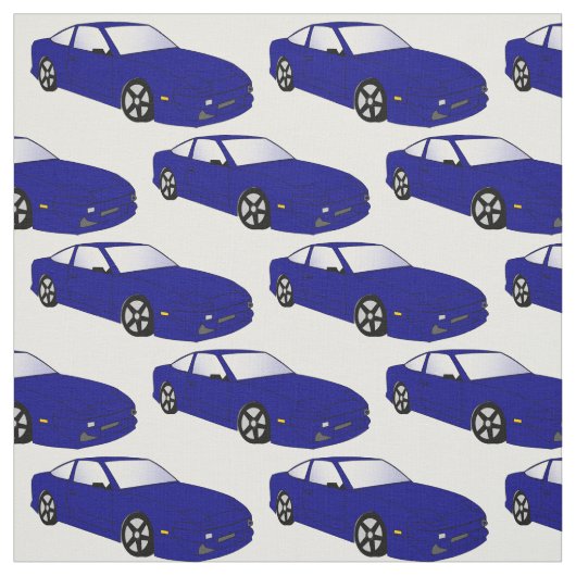 Blaues JDM Sport-Auto-Gewebe Stoff (Muster)