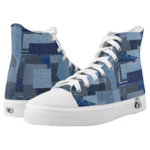 Blaues Jean Patchwork-Denim Shibori Boro Boro