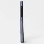 Blaues Jeans Blumenmonogramm Case-Mate iPhone Hülle (Hinten/Links)