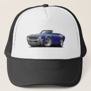 Blaues Kabriolett 1969 Buicks GS DK Truckerkappe