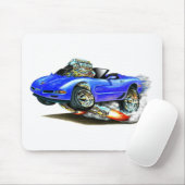 Blaues Kabriolett 1998-2004 Korvette Mousepad (Mit Mouse)