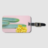 Blaues Kaktus-Trio Gepäckanhänger (Vorderseite (Horizontal))