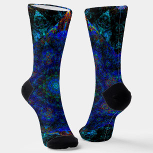 Blaues Kaleidoskop, Crew Socken