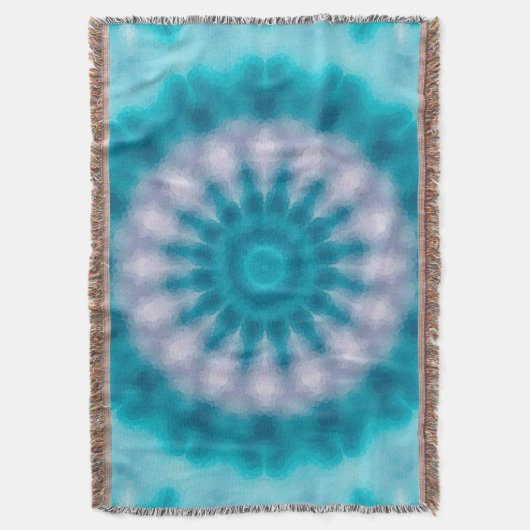 Blaues Kaleidoskop Decke (Vorderseite Vertikal)