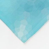 Blaues Kaleidoskop Fleecedecke (Ecke)
