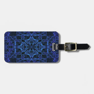 Blaues Kaleidoskop Gepäckanhänger