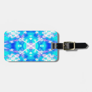 Blaues Kaleidoskop Gepäckanhänger