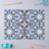 Blaues Kaleidoskop-Gewebe Seidenpapier (Basteln)