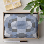 Blaues Kaleidoskop-Gewebe Seidenpapier (Geschenk)