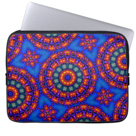 Blaues Kaleidoskop Laptopschutzhülle