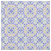 Blaues Kaleidoskop-Muster Stoff (Muster)