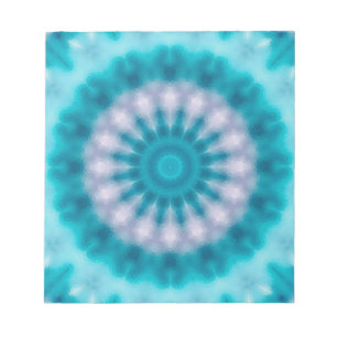 Blaues Kaleidoskop Notizblock