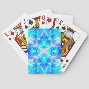 Blaues Kaleidoskop Spielkarten