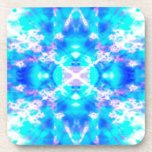 Blaues Kaleidoskop Untersetzer