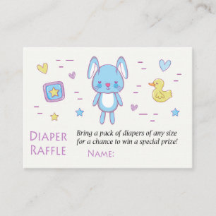 Blaues Kaninchen Eintrittskarten für Windeln Platzkarte