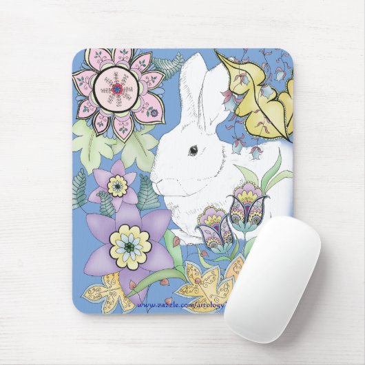 Blaues Kaninchen Mousepad (Mit Mouse)