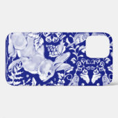 Blaues Kaninchen Tile Art Einzigartiges Waldeland Case-Mate iPhone Hülle (Rückseite (Horizontal))