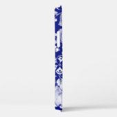 Blaues Kaninchen Tile Art Einzigartiges Waldeland Case-Mate iPhone Hülle (Rückseite / Rechts)