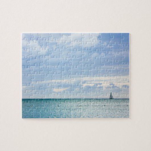 Blaues Karibisches Meer Puzzle (Horizontal)