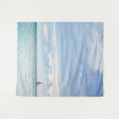 Blaues Karibisches Meer Wandteppich (Vorderseite (Horizontal))