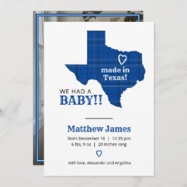 Blaues Kariertes aus texanischem Vertikal-Foto Ankündigung