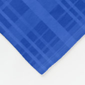 Blaues kariertes des personalisierten fleecedecke (Ecke)